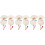 12St Decoratieve Witte Graffiti Papierventilatoren Voor Creatieve Kids 6