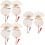 12St Decoratieve Witte Graffiti Papierventilatoren Voor Creatieve Kids 9