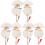 12St Decoratieve Witte Graffiti Papierventilatoren Voor Creatieve Kids 4