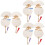 12St Decoratieve Witte Graffiti Papierventilatoren Voor Creatieve Kids 8