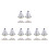 8St Zeilboot Model Compact Voor Nautische Tafeldecoratie 6