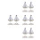 8St Zeilboot Model Compact Voor Nautische Tafeldecoratie 7