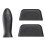 6Pcs Silicone Pot Handle Sleeves Black Non-Stick Heat Protector 1