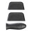 6Pcs Silicone Pot Handle Sleeves Black Non-Stick Heat Protector 11