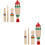 4Sets Guiro Percussie-Instrumenten Voor Beginners Met Stokken 8