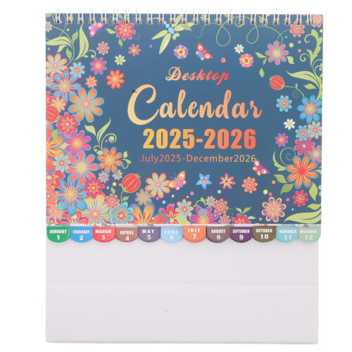 3St Bureaukalender Ijzer, Creatief Staand Met Bloemdesign