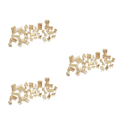 3St 3D Meubels Beige Creatief Educatief Kinderspeelgoed 2