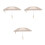 3St Beige Autom. Opvouwbare Winddicht Met Reflecterende Strip 6