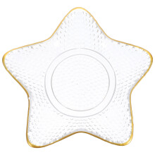 3Stk Dessertplatte Seestern Gold Aufbewahrung Teller
