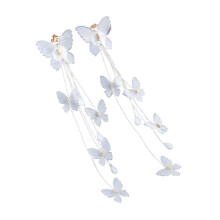 2Stk Ohrclips Non-Piercing Weiß Ohrschmuck Damen Langlebig