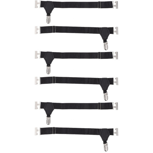 3St Unieke Elastische Beenhouder Nylon Dames Decoratief Zwart 2