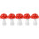 5Stk Ornament Rote Mini Garten Deko Für 10