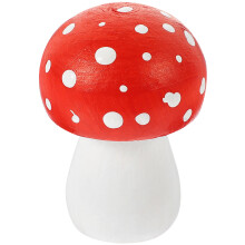 5Stk Ornament Rote Mini Garten Deko Für