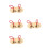 4St Kindercymbals Koperen Percussie Mini Muziekinstrumenten Set 8