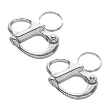 6St Zwarte Quick Release Shackle Rvs Voor Boot En Survival Armbanden