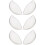 6Stk Bra Inserts Push Up Silikon Transparent Für Bikini 7