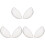 6Stk Bra Inserts Push Up Silikon Transparent Für Bikini 2