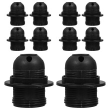 30Stk Großer E27 Lampensockel Clip Schwarz Für Flexible Lichtlösungen