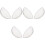 6Stk Bra Inserts Push Up Silikon Transparent Für Bikini 3