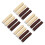 8Paren Mouwbanden Voor Overhemden Elastisch Bruin Unisex Accessoires 6