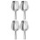 2Sets Hochwertige Eislöffel Silber Für Buffet Und Haustiere 5