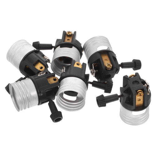 18Stk E26 Lampensockel Aluminium Schwarz - Und