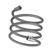 Lange Duschschläuche, 2,1 m, flexible-grau