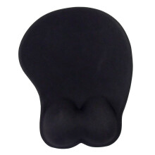 3Stk Ergonomisches Mauspad Mit Gel-Handgelenkstütze Schwarz Für Büro