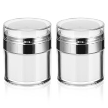 4Stk Wiederverwendbare Airless Pump Flaschen Weiß Für Pflegecremes