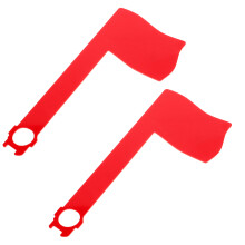 6Stk Rote Briefkastenfahnen Haltbarem Acryl