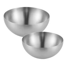 4Stk Silberne Schalen Vielseitig Für Salat & Barbecue