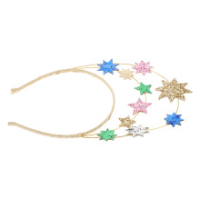 2Stk Mehrfarbiges Stern Haarband Glitzer Party Haarschmuck Damen Kopf