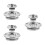 6Pcs Alloy Motorcycle Crankcase Cap Bolt Kit Silver Engine Accessories 4