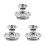 6Pcs Alloy Motorcycle Crankcase Cap Bolt Kit Silver Engine Accessories 6