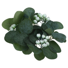 3Stk Tischkranz Kerzenring Grün Blätter Wreath