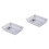 2Stk Transparente Kunststofftabletts Silber Gesund & 4