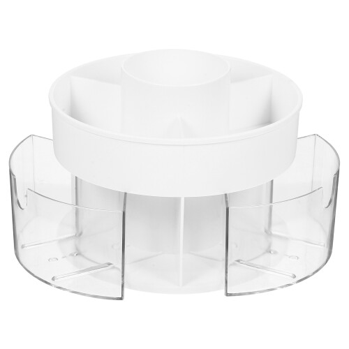 2Stk ABS Make Up Pinselhalter Transparente Aufbewahrung 2