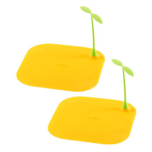 4Stk Flexibler Silikon Ablaufstopper Gelb Für Bad Waschbecken