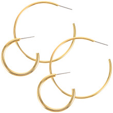 4Paare Damen Hängende Ohrringe Gold Metall Accessoire