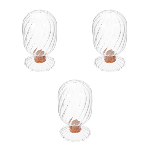 3Stk Transparente Streichholzdose Mit Deckel Für 2