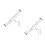 2Stk Achat Perlen Uhrenband Weiß Strap Langlebig 8