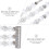 2Stk Achat Perlen Uhrenband Weiß Strap Langlebig 11