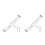 2Stk Achat Perlen Uhrenband Weiß Strap Langlebig 4