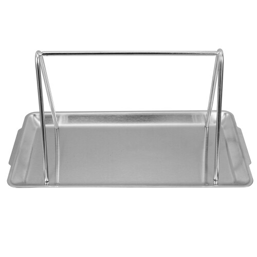2Stk Serviertablett Silber Strapazierfähig Für Snacks 1