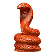 4Stk Holzschlangen Figuren Orange Handgeschnitzt Für Büro Und Zuhause