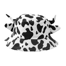 3Stk Cow Prints Eimerhut Weiß Atmungsaktiv Leichter Sonnenschutz