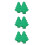 6Stk Silikon Backform Weihnachtsbaum, , Grün, Wiederverwendbar 6
