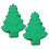 6Stk Silikon Backform Weihnachtsbaum, , Grün, Wiederverwendbar 2