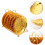 3Sets Goldene Servierplatten Mit Robustem Ablagerack 10