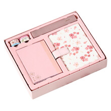 2Stk Pretty Notebooks Pink Hardcover PU Leder Für Und Notizen